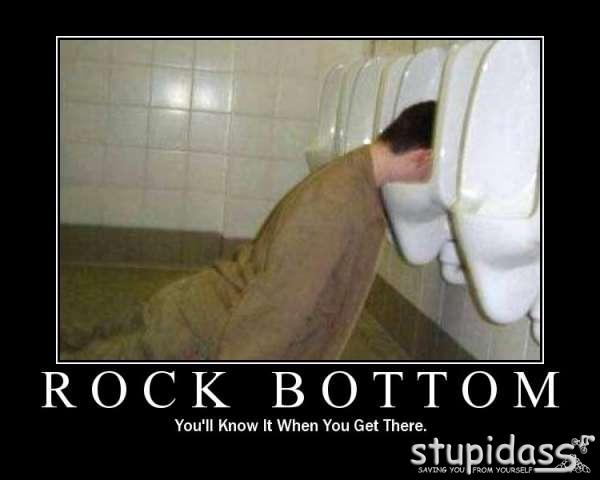 rock bottom